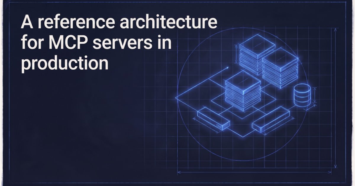 A reference architecture for MCP servers in production
