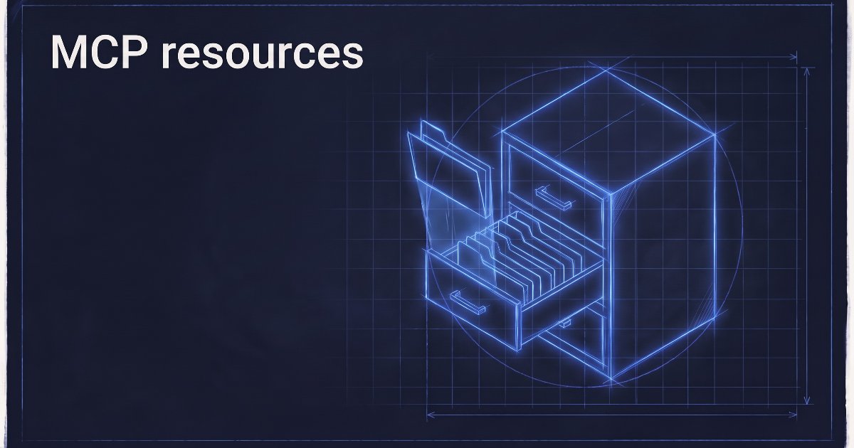 MCP resources: context the application decides to use