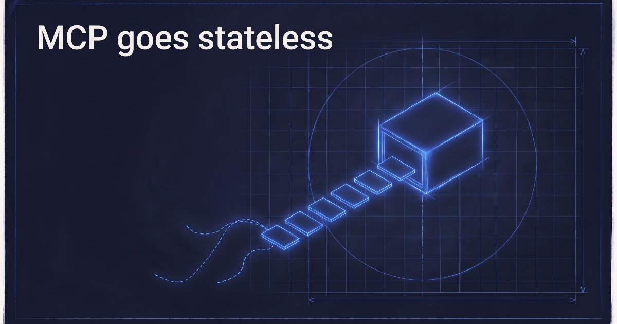 MCP goes stateless: what changed in the 2026-07-28 specification